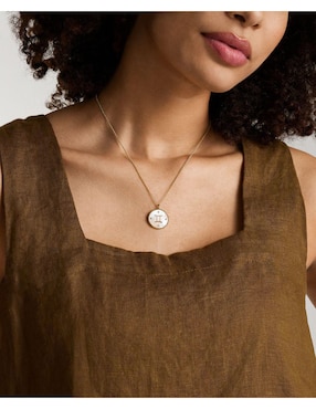 Collar con dije de signo zodiacal Fossil Written In The Stars