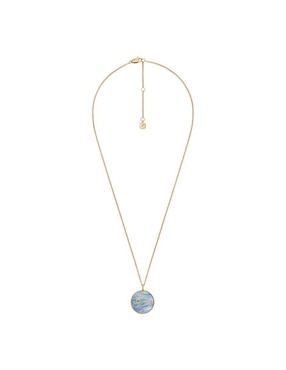 Collar con dije de signo zodiacal Fossil Written In The Stars
