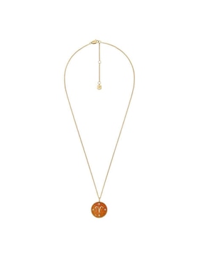 Collar con dije de signo zodiacal Fossil Written In The Stars
