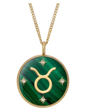 Collar con dije de signo zodiacal Fossil Written In The Stars