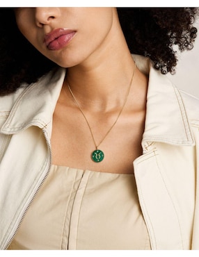 Collar con dije de signo zodiacal Fossil Written In The Stars