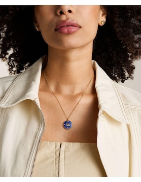 Collar con dije de signo zodiacal Fossil Written In The Stars