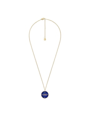 Collar con dije de signo zodiacal Fossil Written In The Stars