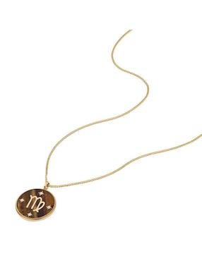 Collar con dije de signo zodiacal Fossil Written In The Stars