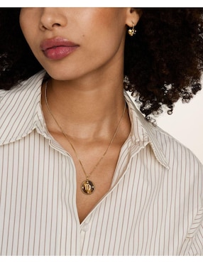 Collar con dije de signo zodiacal Fossil Written In The Stars