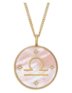 Collar con dije de signo zodiacal Fossil Written In The Stars