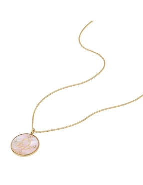 Collar con dije de signo zodiacal Fossil Written In The Stars