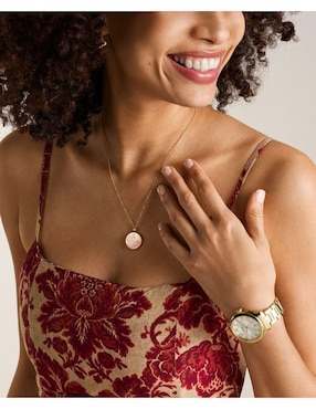 Collar con dije de signo zodiacal Fossil Written In The Stars