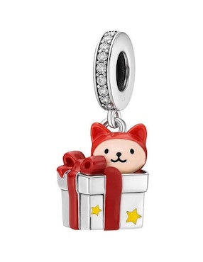 Charm de gato Glamcharm regalo navidad no pica de plata P 925