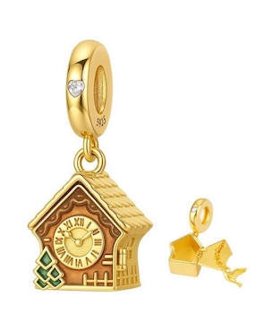 Charm de casa Glamcharm clock de plata P 925