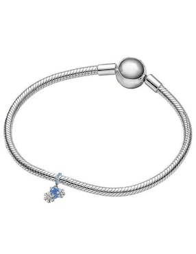 Charm de corazón Glamcharm copos de nieve de plata P 925