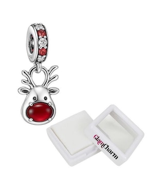Charm de reno Glamcharm navidad de plata P 925