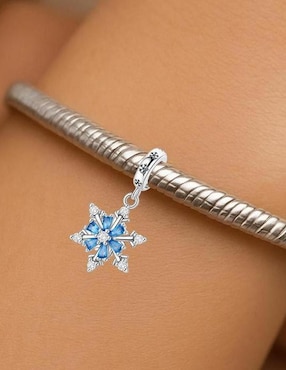 Charm de copo de nieve Glamcharm de plata P 925