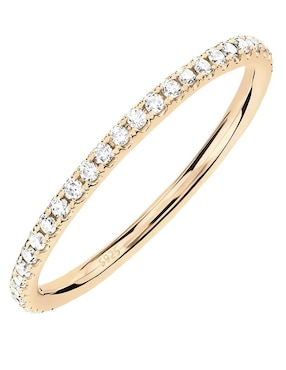 Anillo con gema Mink P 925 de plata circonita brillante