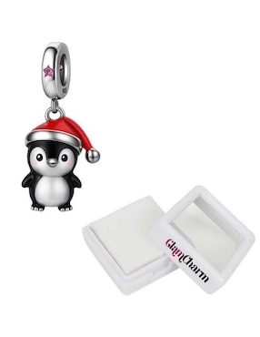 Charm de pingüino Glamcharm de plata P 925