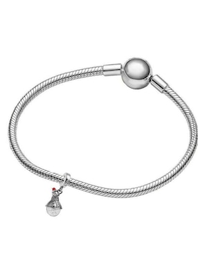 Charm de muñeco de nieve Glamcharm de plata P 925