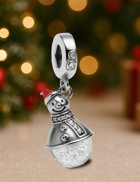 Charm de muñeco de nieve Glamcharm de plata P 925