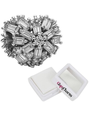 Charm de corazón Glamcharm de plata P 925