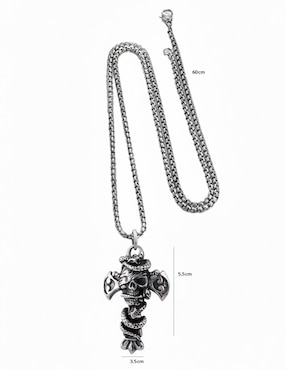 Collar con dije de calavera Nira