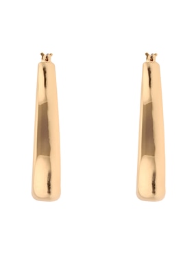 Arracadas dkny baylor con acabado liso brillante