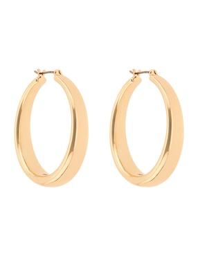 Arracadas dkny baylor con acabado liso brillante