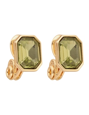 Aretes cortos cuadrados Anne Klein Breezy con acabado brillante