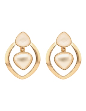 Aretes largos Anne Klein con acabado esmaltado