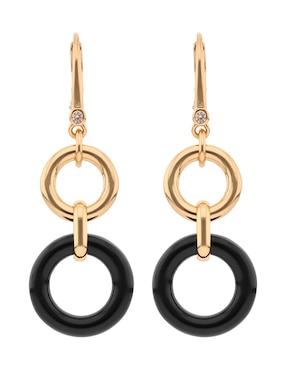Aretes cortos dkny baylor con acabado liso mate