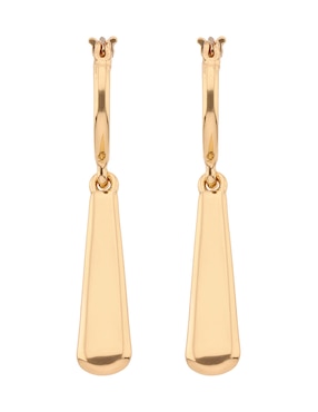 Aretes largos dkny ryleigh con acabado liso liso