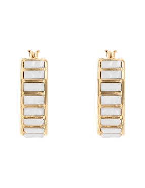 Aretes cortos DKNY Molly Recolors con acabado pavé