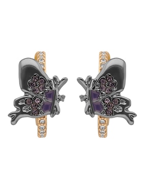 Aretes cortos de mariposa anne klein anne klein x anjelica roselyn con acabado liso esmaltado