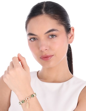 Brazalete Anne Klein Breezy Days con acabado pavé