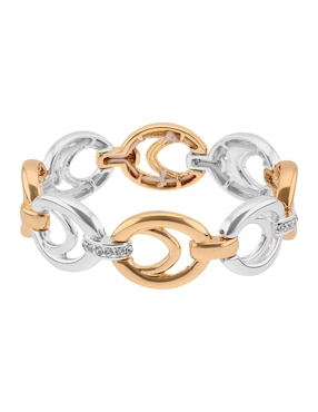 Pulsera Anne Klein Tulip Time con acabado pavé