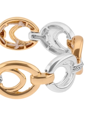 Pulsera Anne Klein Tulip Time con acabado pavé