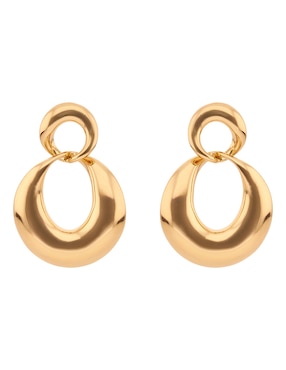 Aretes cortos anne klein con acabado liso brillante