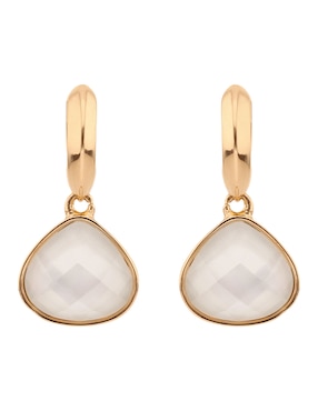 Aretes cortos de gota Anne Klein con acabado esmaltado