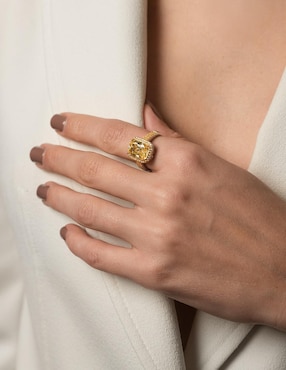 Anillo Gladkova Joyería P 925 de plata topacio brillante