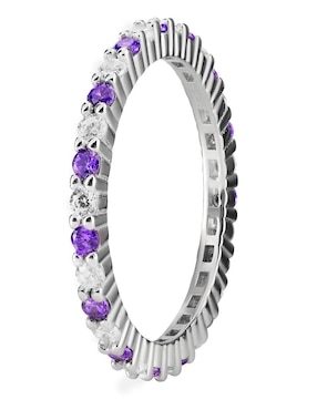 Anillo Gladkova Joyería P 925 de plata amatista brillante