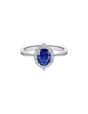 Anillo Gladkova Joyería P 925 de plata zafiro pavé