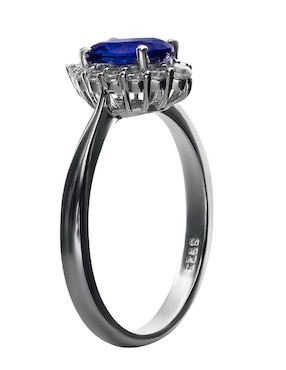 Anillo Gladkova Joyería P 925 de plata zafiro pavé
