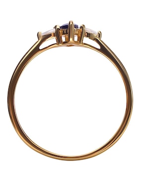 Anillo Gladkova Joyería P 925 de plata zafiro chapa de oro