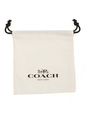 Broqueles letra C Coach con acabado pulido