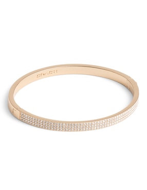 Pulsera Coach con acabado pavé