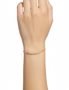 Pulsera Coach con acabado pavé