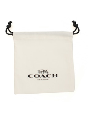 Aretes largos Coach con acabado pulido