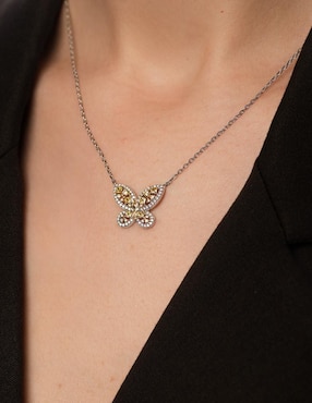 Collar de mariposa Gladkova Joyería de plata P 925