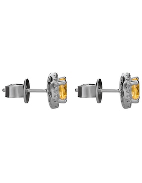 Broqueles Gladkova Joyería de plata p 925 con acabado brillante topacio