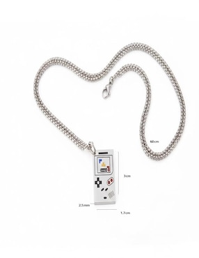 Collar con dije Game Boy rectangular Nira