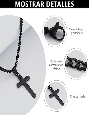 Collar y pulsera de cruz Belug