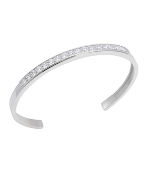 Brazalete Crixus Joyeria de plata con zirconia P 925 acabado pavé
